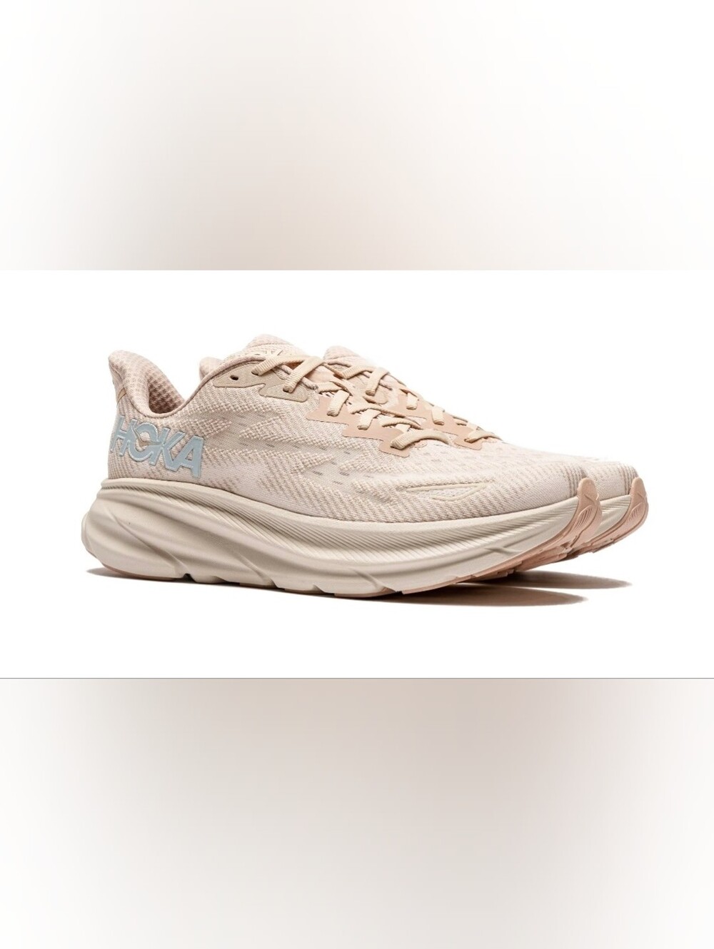 Hoka Clifton 9 Women's Shifting Sand / Eggnog u Oat Milk Size 8.5D